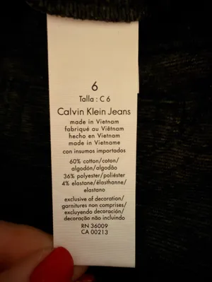 New Calvin Klein Jeans Slim Skinny Pants in Dark Gray thumbnail 4