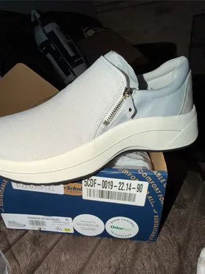Dr. Scholl's Women's Light Gray Slip-On Knit Walking Sneaker‎ wannabe zip thumbnail 5