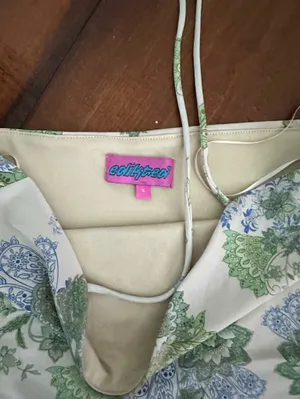Edikted Floral Satin Halter Top thumbnail 2