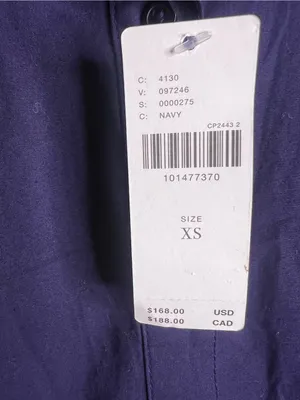 Anthropologie Maeve Short-Sleeve Collared 3D Ruffle Mini Shirt Dress Navy. XS thumbnail 9