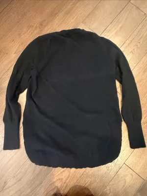J. Crew Black Crewneck Women’s Sweater in Black Size Medium - C1-618 thumbnail 7
