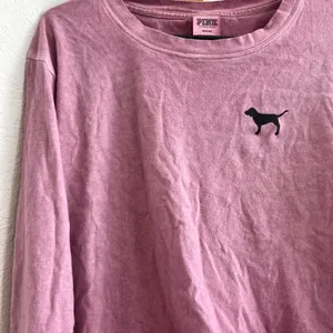 PINK Victoria's Secret Mauve Cropped Long Sleeve Tee thumbnail 2