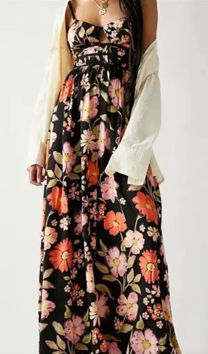 NWT Free People | Wisteria Floral Sleeveless Maxi Dress | S thumbnail 1