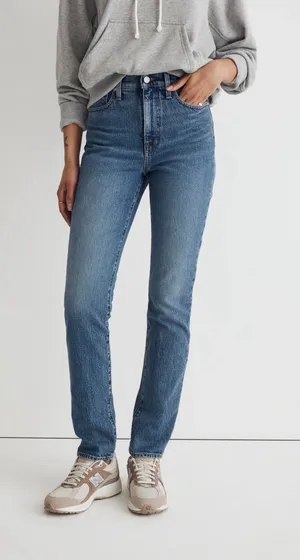 Madewell‎ The Perfect Vintage Jean 26 High Rise Slim Straight Stretch Denim thumbnail 1