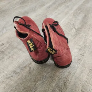 Dr. Martens Storeditch Red Canvas Lace Up Boots Size EU 41 thumbnail 2