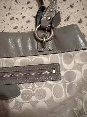 COACH Brooke Jacquard‎ Satchel Handbag Gray J1072-F15533 thumbnail 5