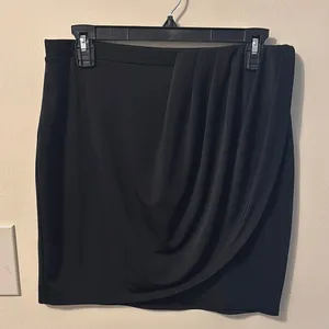 Express Black Ruched Pencil Skirt Mini thumbnail 1