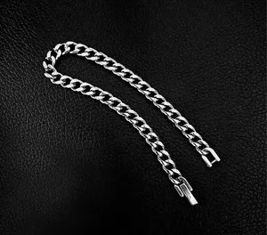 Titanium Steel Link Chain Bracelet for Men Women,Personality Punk Hip Hop Bracelet thumbnail 5