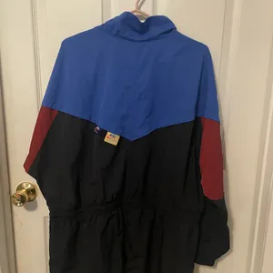 Nike Black and Blue Windbreaker with Red Accents thumbnail 4