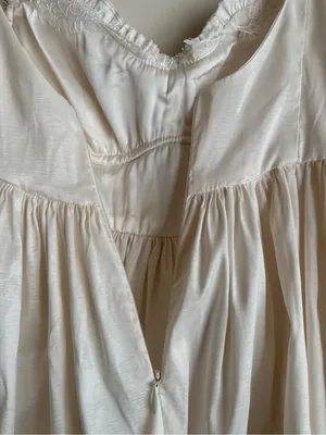 For Love & Lemons x Nuuly Doris Mini Dress Small Sweetheart Corset Flare Ivory M thumbnail 5
