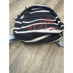 Vera Bradley‎ Straw Mini Backpack Anchors Aweigh Beachy Nautical Zip thumbnail 7
