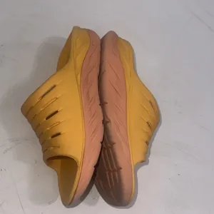 HOKA One One Unisex Orange Yellow Molded Ora Recovery Slide Sandals Size W10 M8 thumbnail 6
