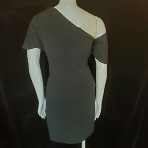 Asos Black Fallen Shoulder Dress (2) thumbnail 5
