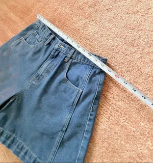 Entro High Rise Medium Wash Denim Shorts Size M thumbnail 5