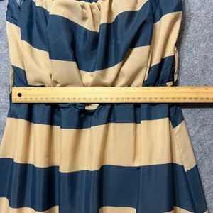 Poetry‎ Striped Maxi Dress Womens Medium Strapless Sleeveless Casual thumbnail 2