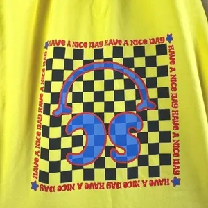 SoulCycle Women's Crewneck Sweater M Bright Yellow Cotton Pullover Made in USA thumbnail 4