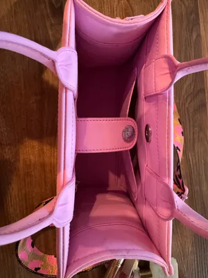 Vintage Havana Tote Bag Pink Star Hand-Dipped thumbnail 3