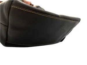 Dooney & Bourke Dillen Black Pebbled Leather Pocket Sac Hobo Shoulder Bag Med thumbnail 5