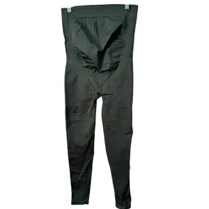 Blanqi Maternity Leggings Large Forest Green Over The Belly Everyday Supportive thumbnail 2
