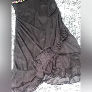 Dollskill Delia’s Black mesh ruffle slip dress thumbnail 3