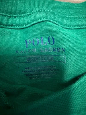 Polo Ralph Lauren Green Pony Baby Tee Fitted Cotton Top XS thumbnail 3