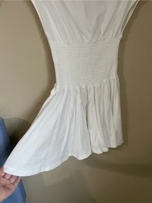 Altar’d State Alianna Mini Dress Size XS Off Shoulder Smocked Flirty Brunch Boho thumbnail 11