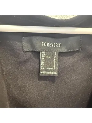 Forever 21 Black Fringe Vest Size S thumbnail 3