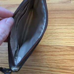 Coach Tan Signature Wristlet with Gold Accents thumbnail 9