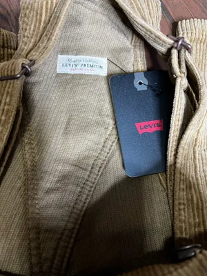 Levi’s Premium Corduroy Tan Overalls thumbnail 3