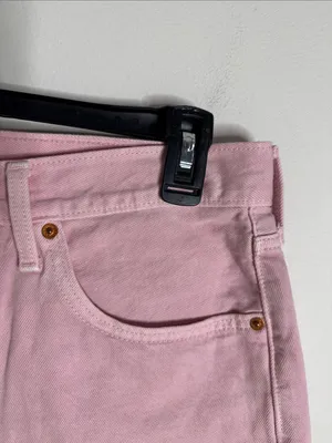 Levi’s 501 Original Fit Pink Rigid Denim High Rise Jean Cutoff Shorts size 30 thumbnail 6