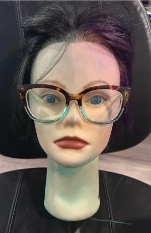 Betsey Johnson Two-Tone Tortoiseshell and Clear Cat-Eye reading 2.50 Glasses thumbnail 1