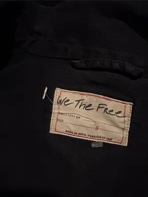 Free People We The Free Arya Utility Jacket Black Small NWOT thumbnail 11