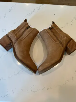 earth® Cassi Ankle Booties, Tan Suede, Size 11, NEW WITH BOX thumbnail 7