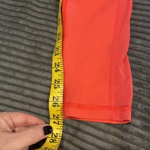 Lululemon Wunder Under Pant in Full-On Luon fabric Coral Size 8 EUC thumbnail 4