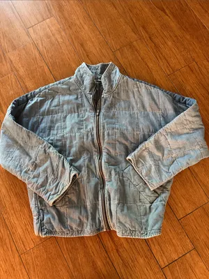 Free People Dolman Quilted Denim Jacket- Small thumbnail 2