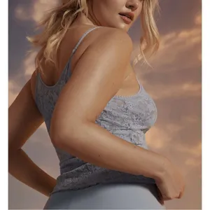 ✨Victoria Secret Baby Blue All Over Lace Sz Medium Camisole✨ thumbnail 2