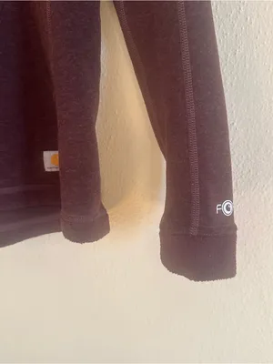 Carhartt Force Fleece Crewneck Maroon Shirt thumbnail 2