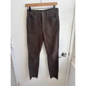 Mother High Waisted Looker‎ Ankle Chew Corduroy Jeans 27 Skinny Layered staple thumbnail 2