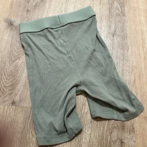 Comfrt | Sage Green Ribbed High Waisted Knit Boxer Briefs Lounge‎ Shorts, XXS thumbnail 2