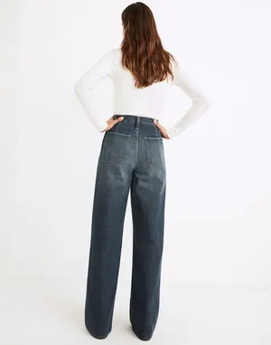 Madewell Superwide-Leg Jeans in Elinwood Wash thumbnail 10