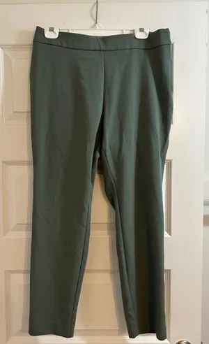 a new day Olive Green Straight-Leg Ponte Pants thumbnail 1