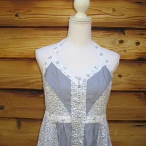 La Vie Rebecca Taylor Floral Halter Cotton Dress thumbnail 5