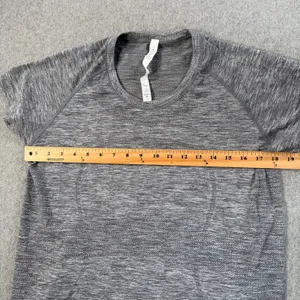 Lululemon Swiftly Tech Short Sleeve Shirt Women's 12 Heathered Gray Stretch Yoga thumbnail 6