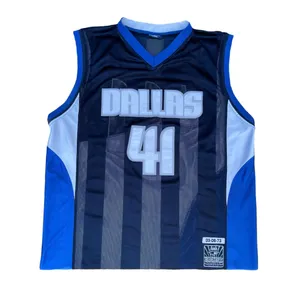 Vintage Dallas Mavericks 41 Dirk Werner Nowitzki Blue Hersey thumbnail 1