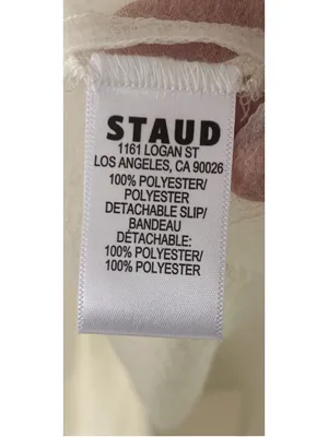 STAUD Brea Shift Mini Dress S Ivory Sheer Minimalist Clean Girl Business Casual thumbnail 10