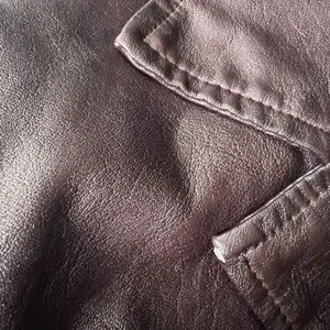 Bagatelle Jacket Womens Small Burgundy Garment Dyed Faux Leather Notch Collar thumbnail 12