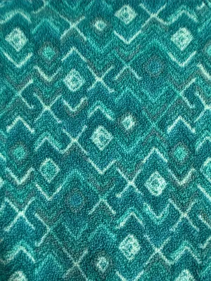 Columbia Teal Geometric Chevron Quarter-Zip Fleece Pullover Woman’s Size M thumbnail 4