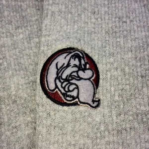 Disney Unisex Grumpy Gray w/Red/Black Trim Ribbed Textured Sweatshirt-Size Small thumbnail 11