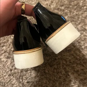 Vince Platform Patent Leather Shoes Black Size 8.5 thumbnail 5