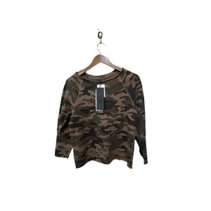 NILI LOTAN Luka Camouflage‎ French Cotton-Terry Sweatshirt Size XS thumbnail 3